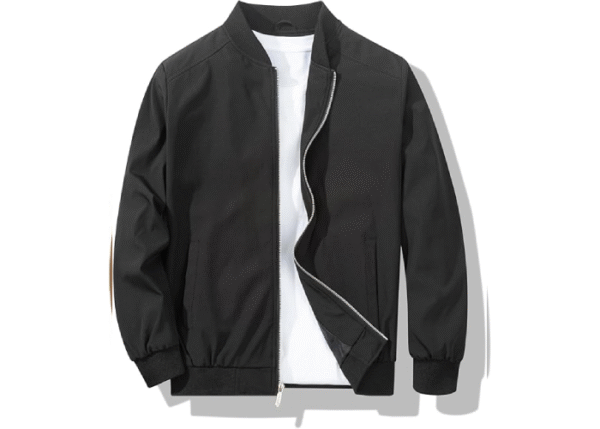 Men's Bomber Jacket Fashion Stylish Lightweight Windbreaker Spring Fall Casual Jackets for Men - Image 3
